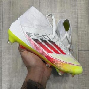 Adidas F50 Pro Mid FG Soccer Cleats Shoes Lucid Red IE1462 Women's Size 6